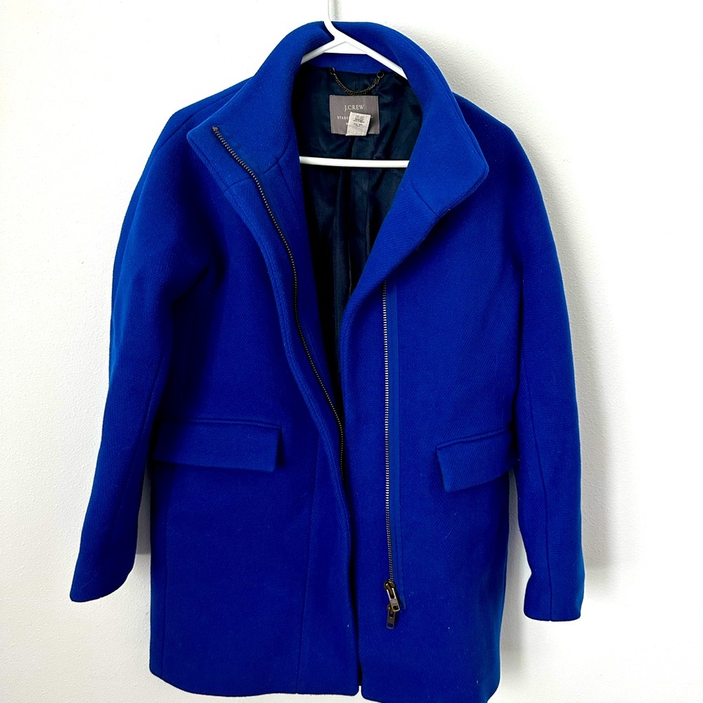 J.Crew Italian stadium cloth coat